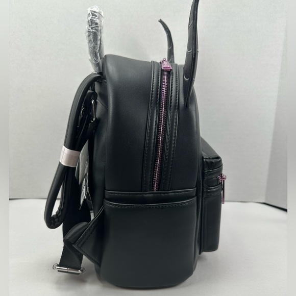 Loungefly Disney Sleeping Beauty Maleficent Minimalist Figural Mini Backpack - Picture 7 of 9